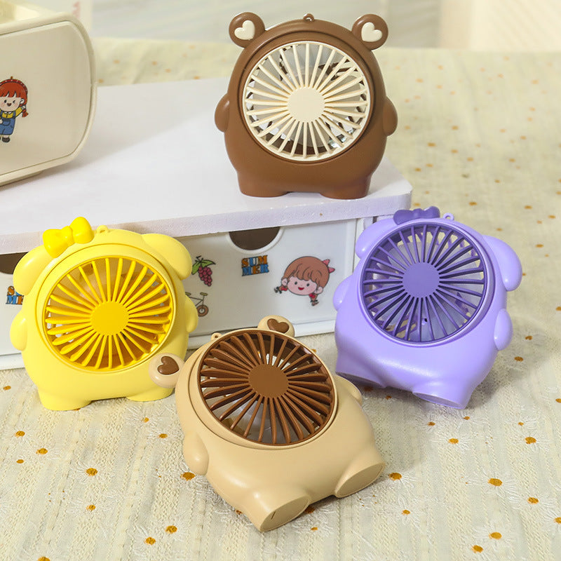 Damen Tragbarer Mini-Handventilator im niedlichen Tierdesign Brehn