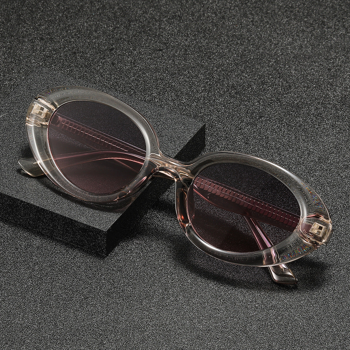 Damen modische Sonnenbrille im eleganten, ovalen Design Brehn