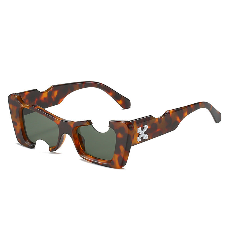 Damen übergroße geometrische Sonnenbrille Brehn