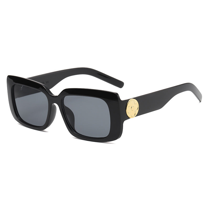 Damen Oversized Sonnenbrille mit luxuriösem transparenten Rahmen Brehn