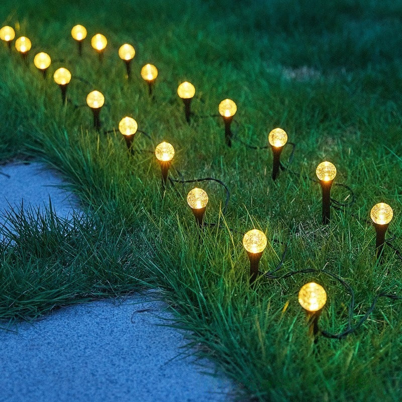 Crescent Moon Solar Gartensteckerlichter mit strukturiertem Acryl-Diffusor und warmweißem LED Brehn