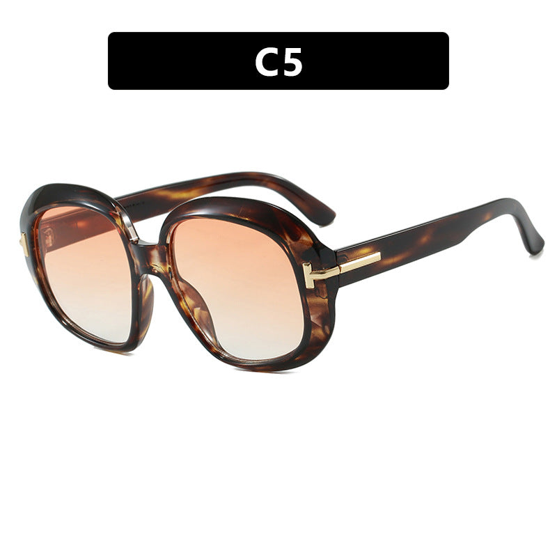 Damen oversized Sonnenbrille mit eleganter Rahmenstruktur und UV-Schutz Brehn