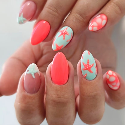 Premium Dekorative Press-On Nagelkunst Set