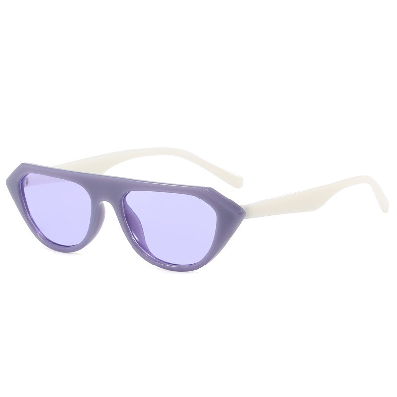 Damen modische Sonnenbrille im auffälligen Stilmix Brehn