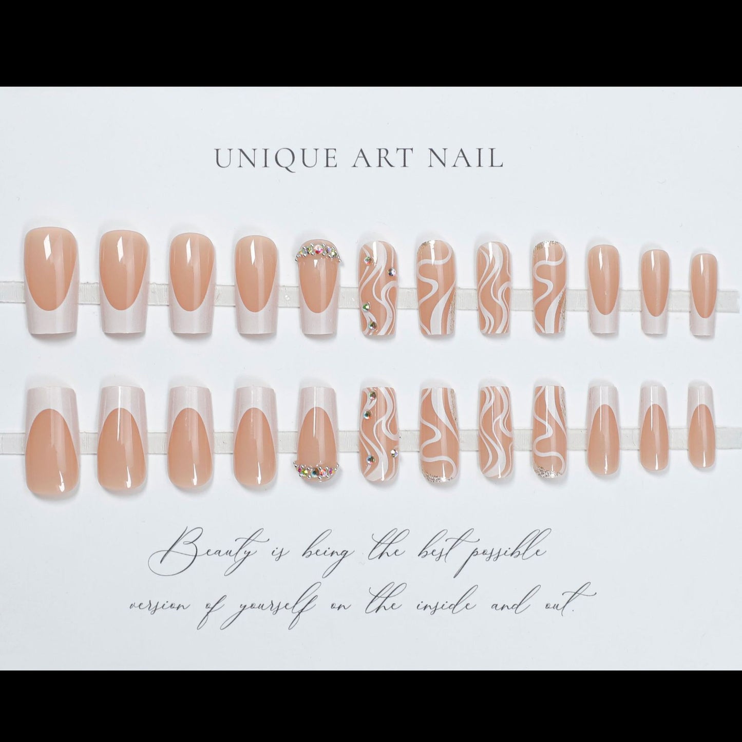 Künstlerische Gel-Nagelspitzen-Set Brehn