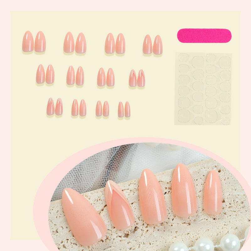 Elegantes Stiletto Press-On Nagelset mit strahlenden Edelstein-Akzenten Brehn