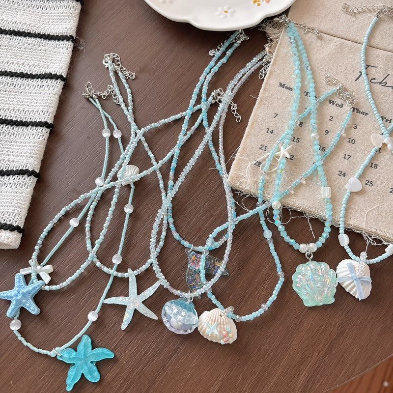 Halskette mit Glitzerfischschwanz Brehn
