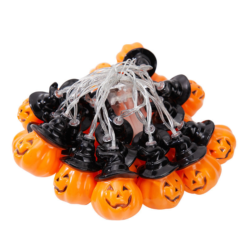 Dekorative Halloween Lichterkette mit Kürbis-Motiven Brehn