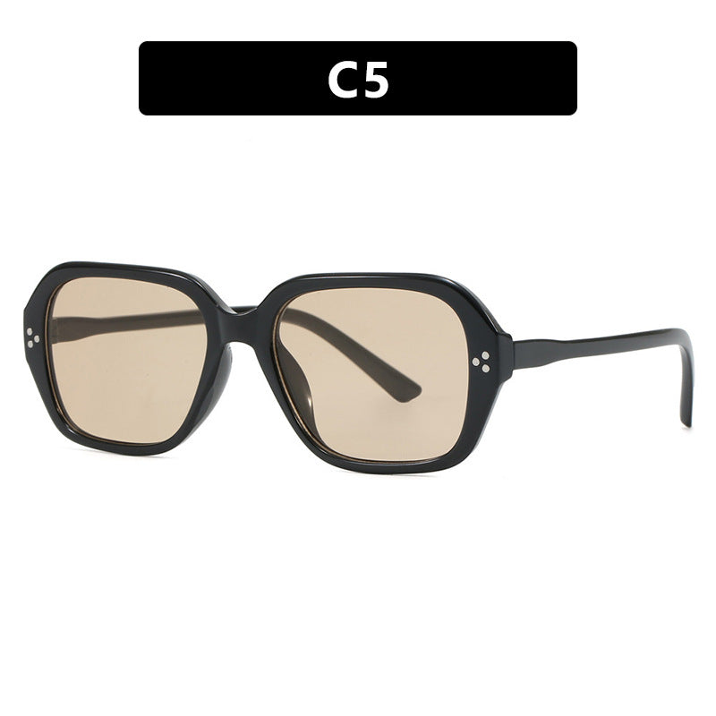 Damen stylische Sonnenbrille im trendigen Geometrie-Design Brehn