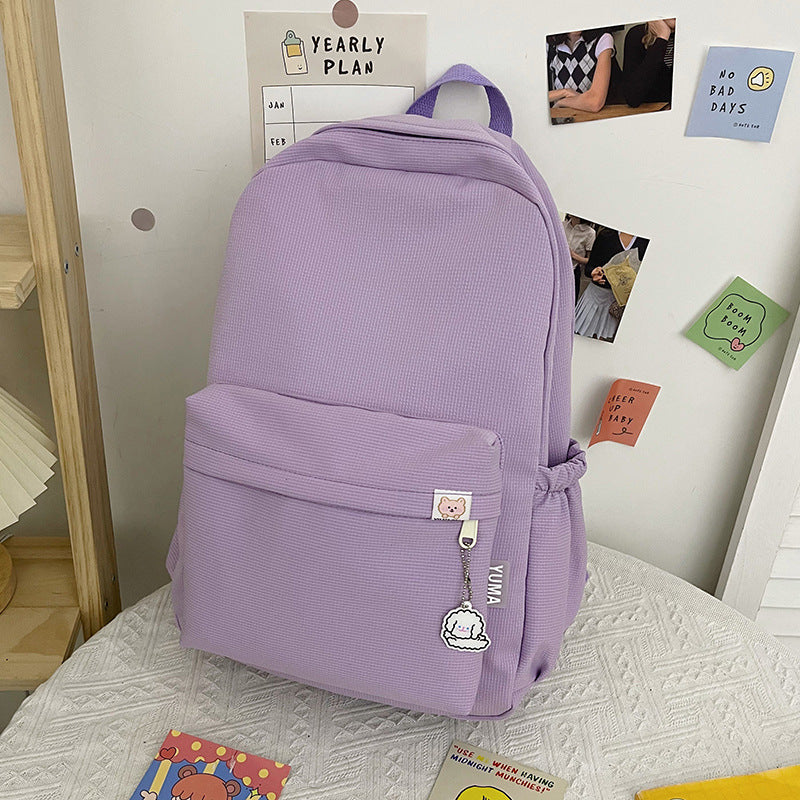 Lässiger Rüschentextur-Rucksack