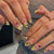 Dekorativer Floral Press-On Nagelset Brehn