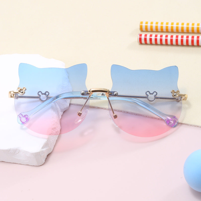 Damen geometrische Sonnenbrille mit luxuriösem Metallrahmen Brehn