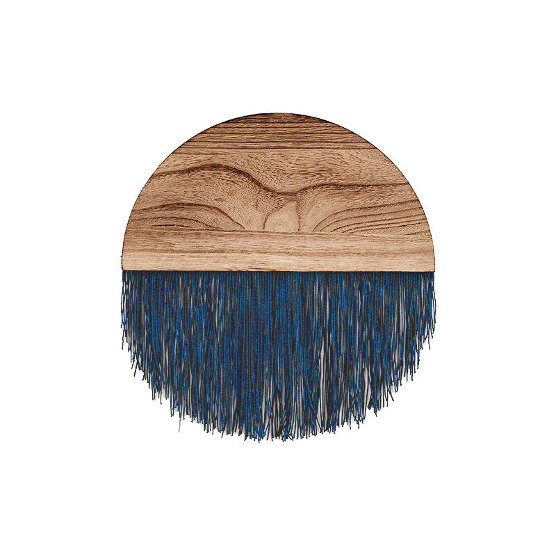 Macrame Wanddekoration mit Holzständer Brehn