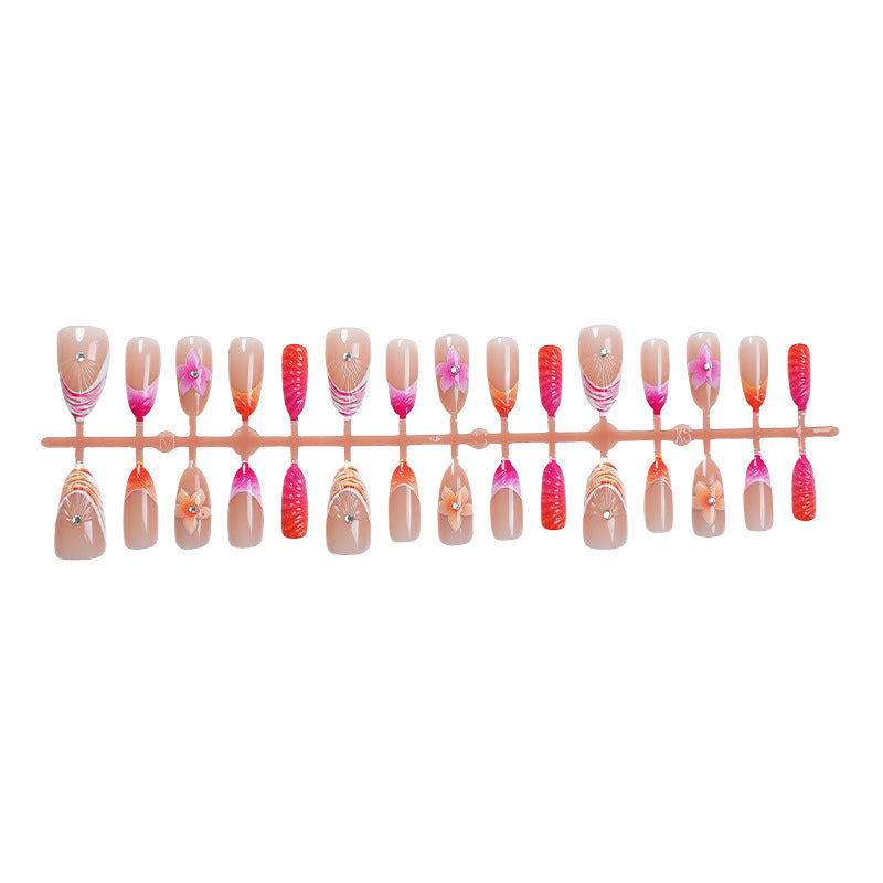Blumenverzierte Press-On-Nagelset Brehn 1788495993