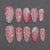 Blumenverzierte Press-On Nail Kit Brehn