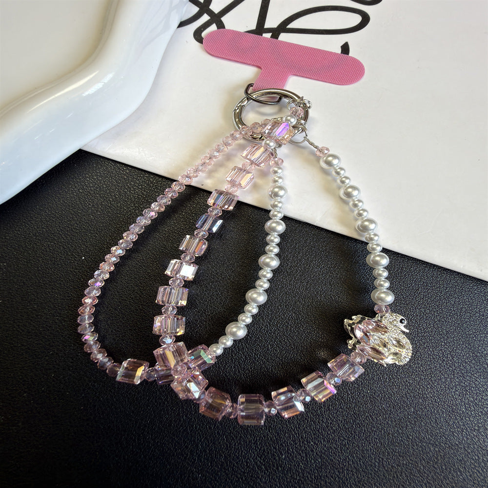 Elegante Mehrstrang-Perlen-Charm-Armband Brehn