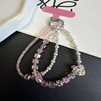 Elegante Mehrstrang-Perlen-Charm-Armband Brehn
