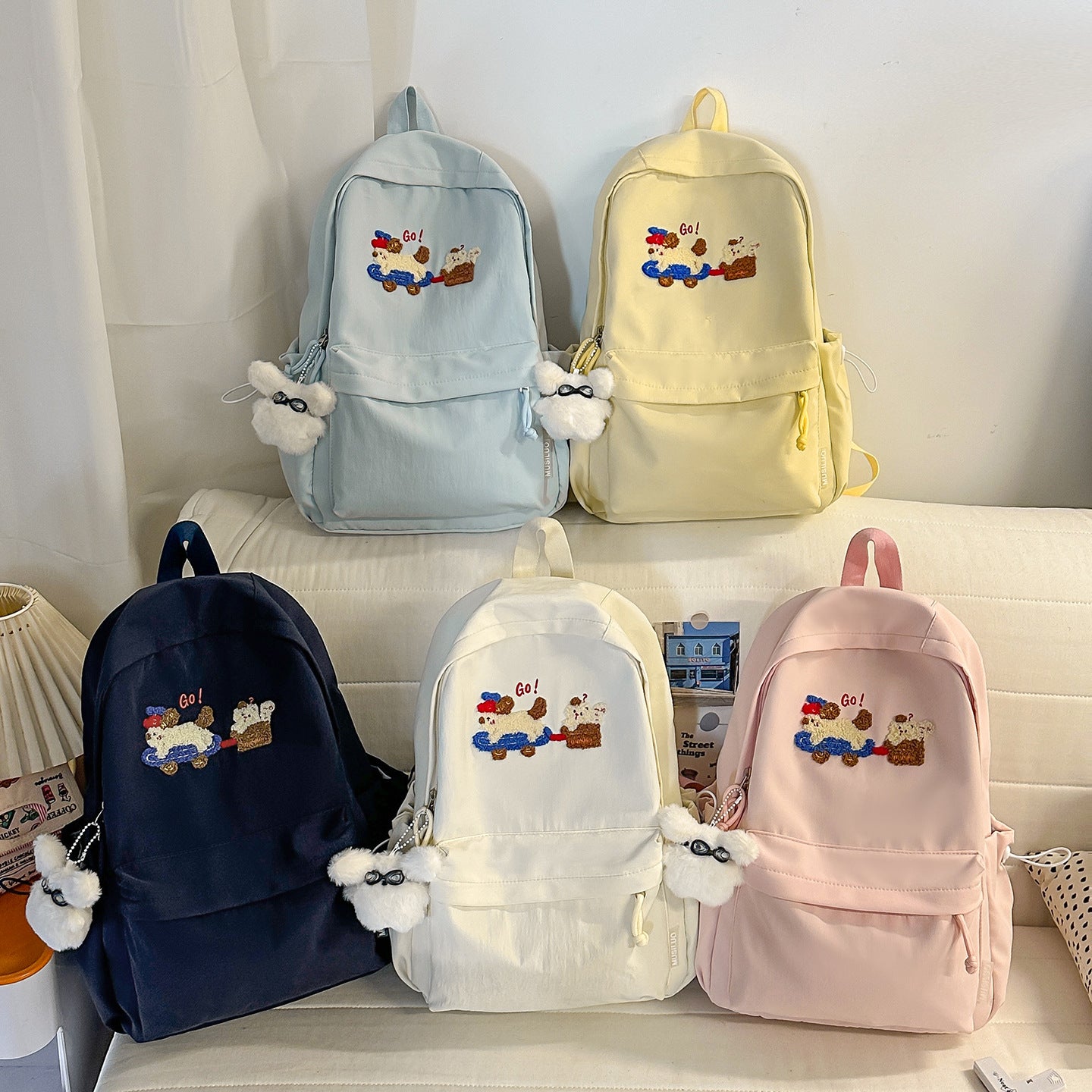 Verspielter Bestickter Rucksack Brehn