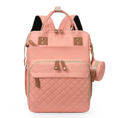 Vielseitiger Mehrfach-Taschen Stepp-Rucksack Brehn