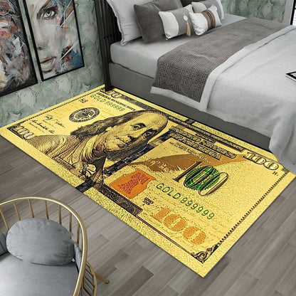 Dollar-Themen dekorativer Teppich