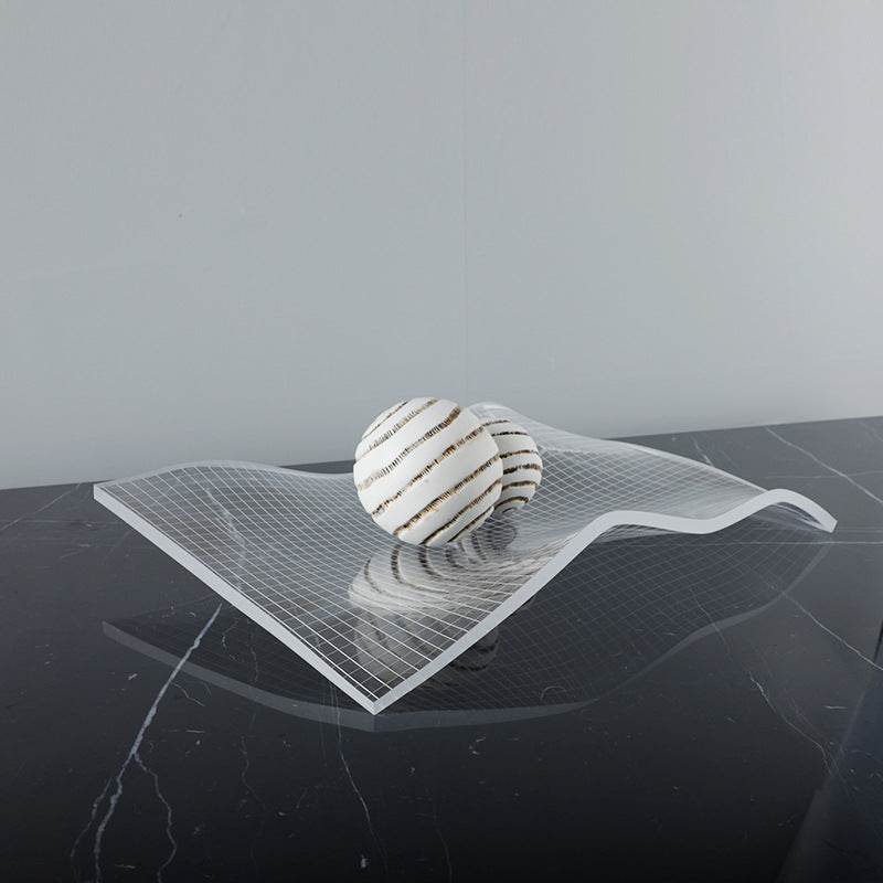 Moderne dekorative Wellen-Skulptur