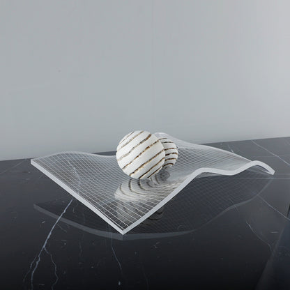 Moderne dekorative Wellen-Skulptur