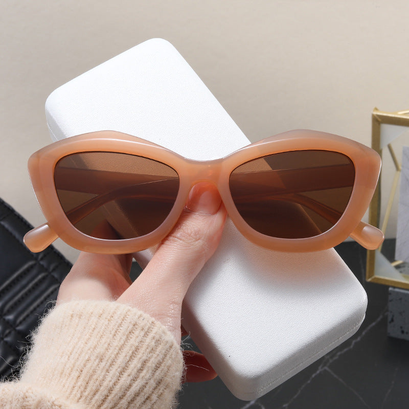 Damen Cat-Eye Sonnenbrille mit stylischem Leopardenmuster Brehn