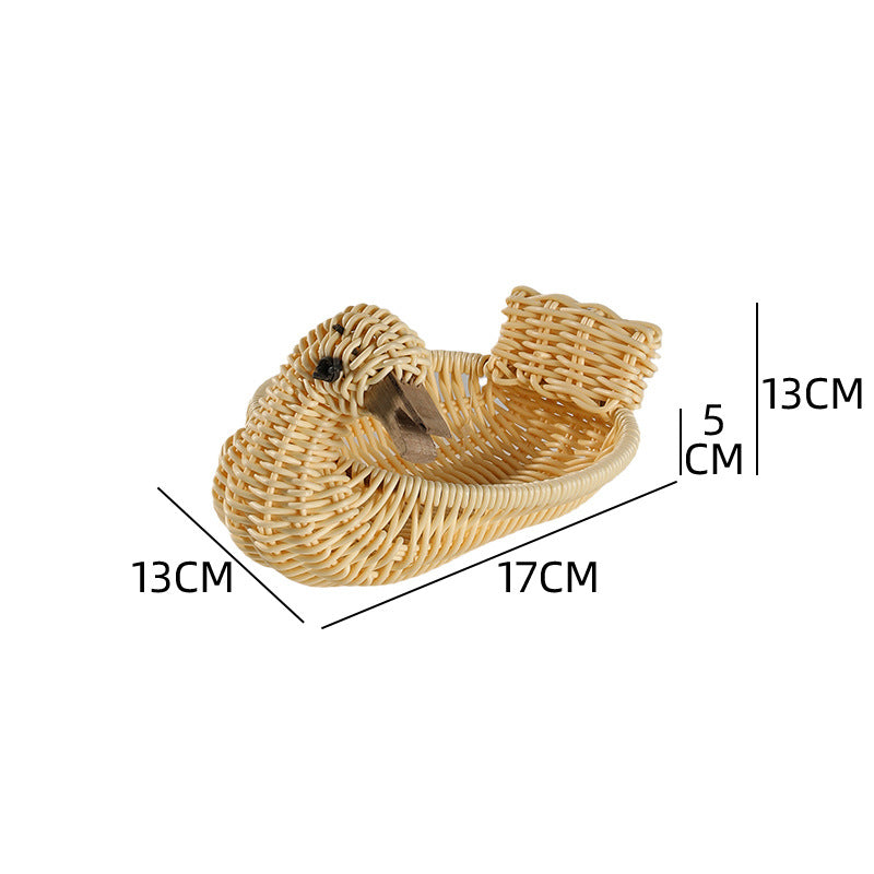Unisex Geflochtener Dekorationskorb in Entenform Brehn