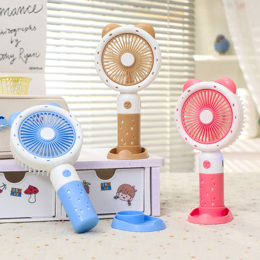 Damen Tragbarer Handventilator mit süßem Tierdesign Brehn