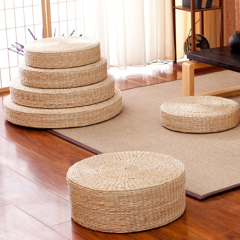 Handgewebter Pouf Im Boho-Stil Brehn