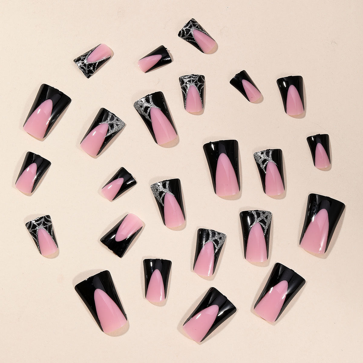 Gothic-inspirierte 3D-Acryl-Nagelkunst-Erweiterungen Brehn