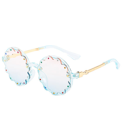 Stilvolle dekorative runde Rahmen-Sonnenbrille Brehn