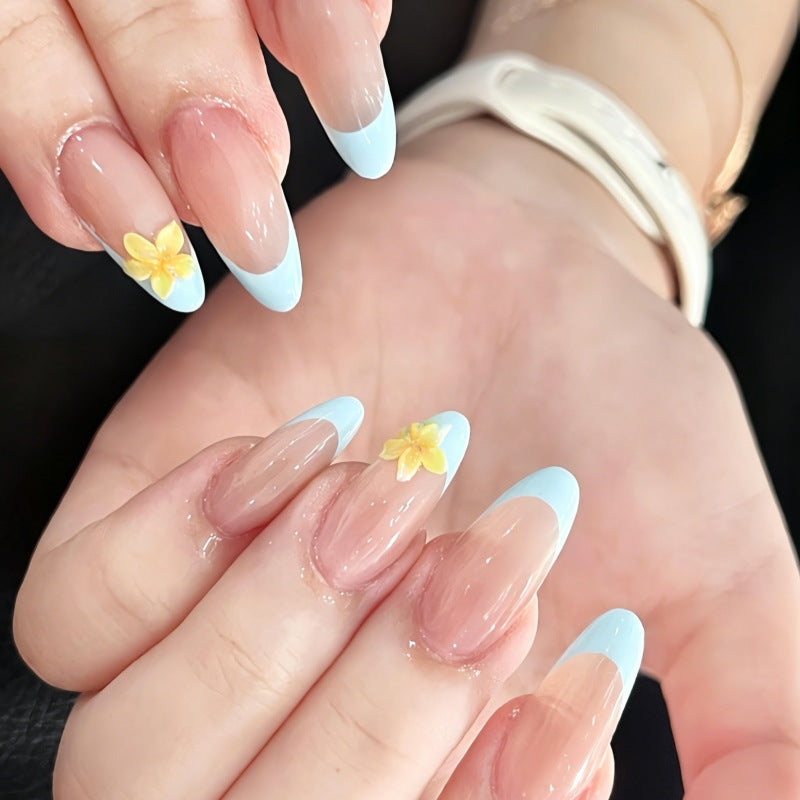 Blumen-Design Press-On Nagelset Brehn