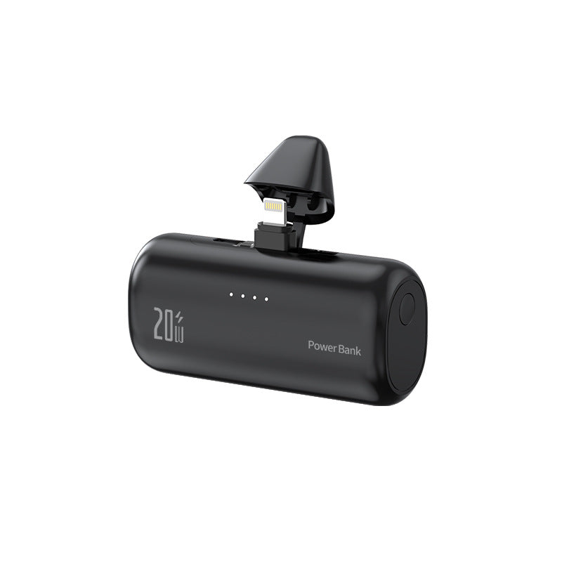 Tragbare Powerbank mit Integriertem Lightning-Anschluss und Schnellladefunktion Brehn
