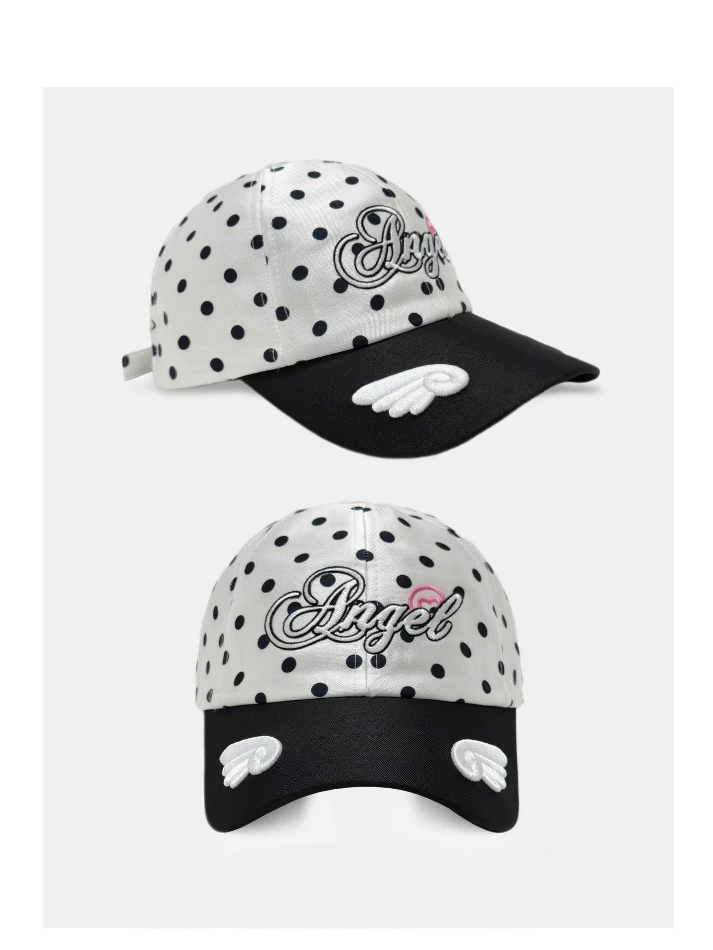 Damen Verspielt Polka Dot Bestickte Baseballmütze Brehn