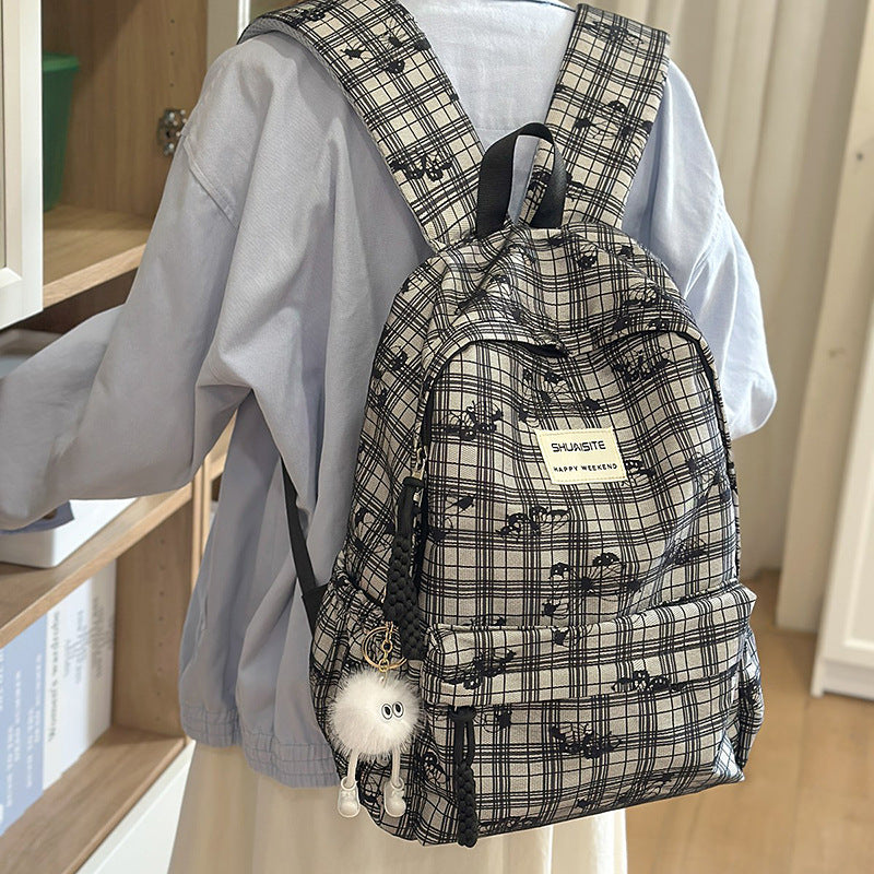 Trendiger Karierter Rucksack Brehn