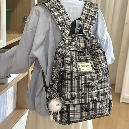 Trendiger Karierter Rucksack Brehn