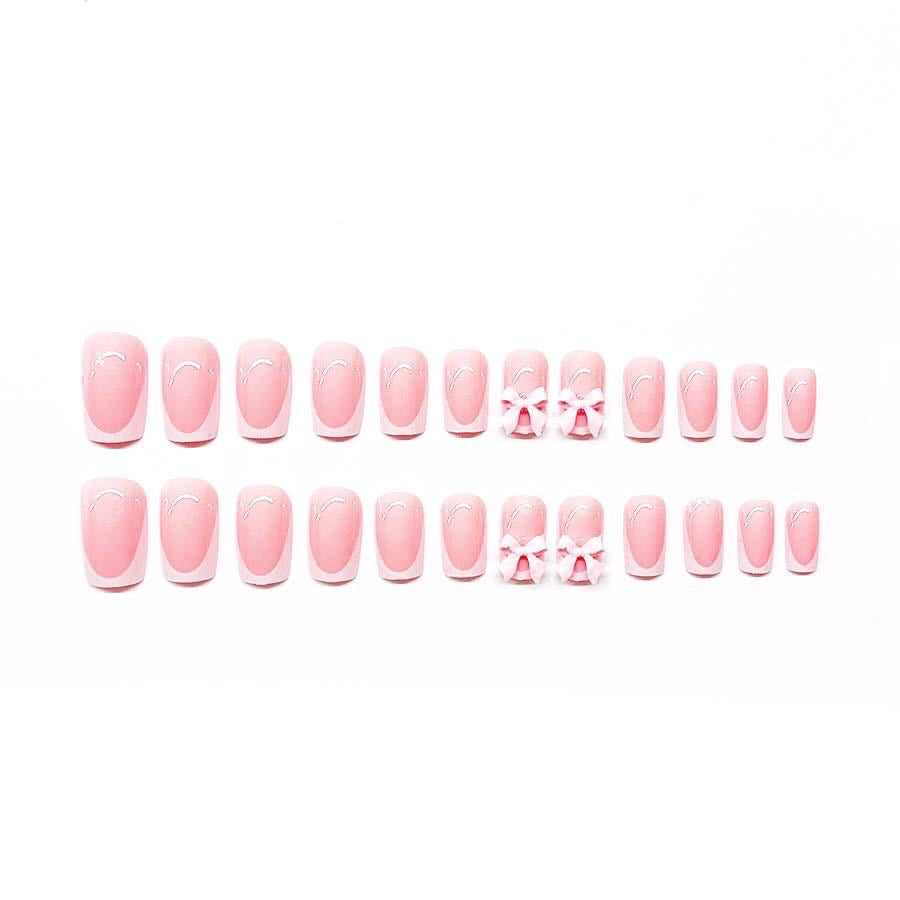 Elegantes French Tip Nagelkunst Set Brehn