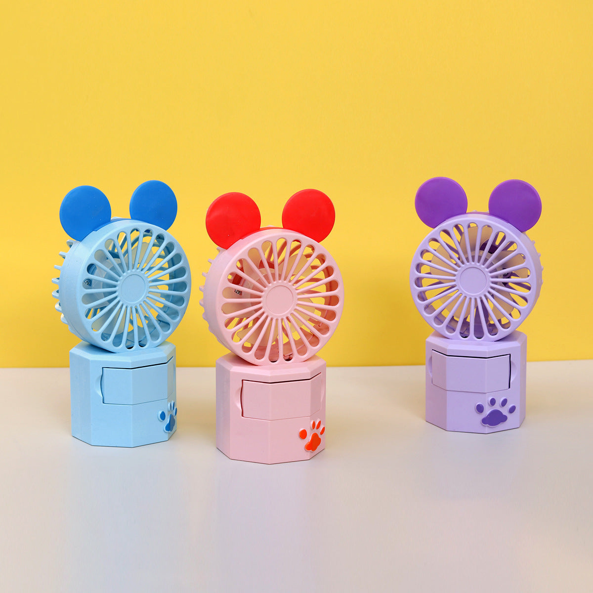 Unisex Tragbarer Mini Ventilator mit Tierohren und USB-Anschluss Brehn