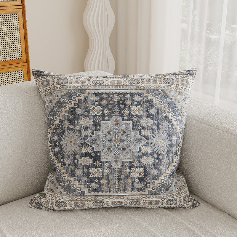 Decorative Medallion Jacquard Throw Pillow Cover
