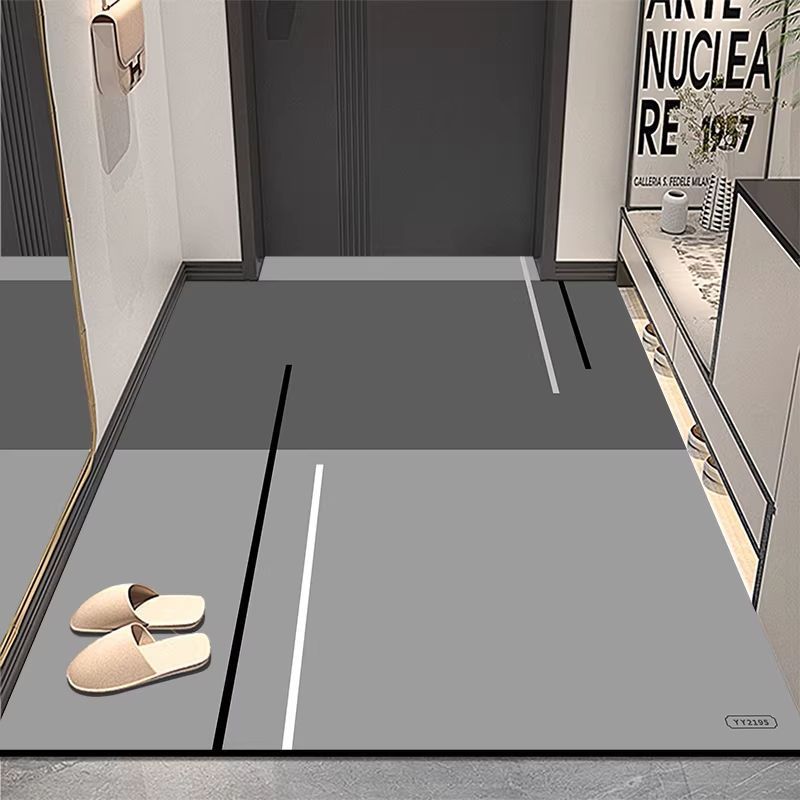 Modern geometrischer Eingangsbereich Teppich