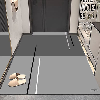Modern geometrischer Eingangsbereich Teppich