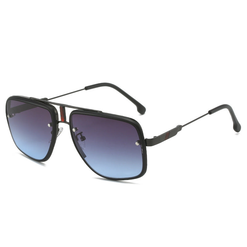Damen modische Oversized-Sonnenbrille mit goldenen Akzenten Brehn