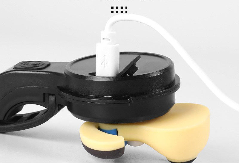 silicone cartoon dog head lenkerhorn läutwerk universal gurtmontage für e-bikes scooters Brehn