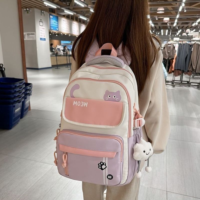 Lustiger katzenmotivierter Schulrucksack Brehn
