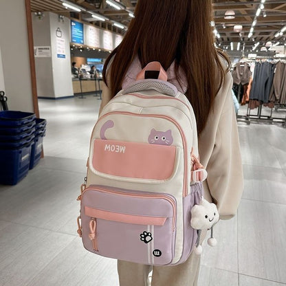 Lustiger katzenmotivierter Schulrucksack Brehn