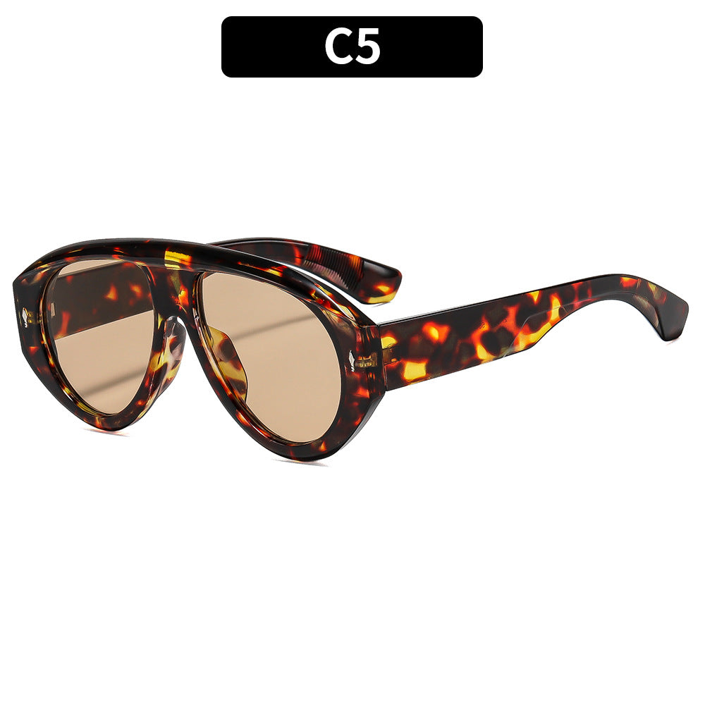 Stylische klare Linse Sonnenbrille