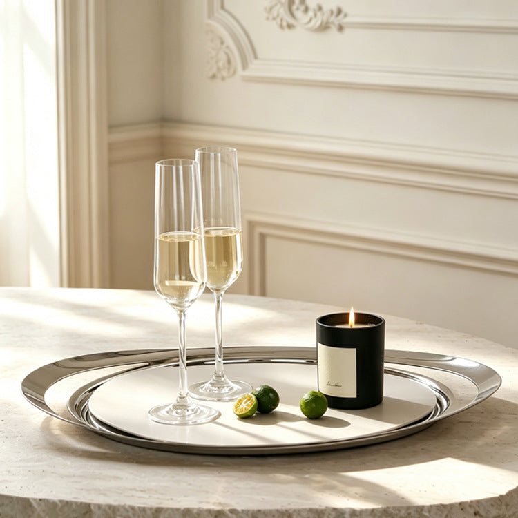 Elegante runde Servierplatte