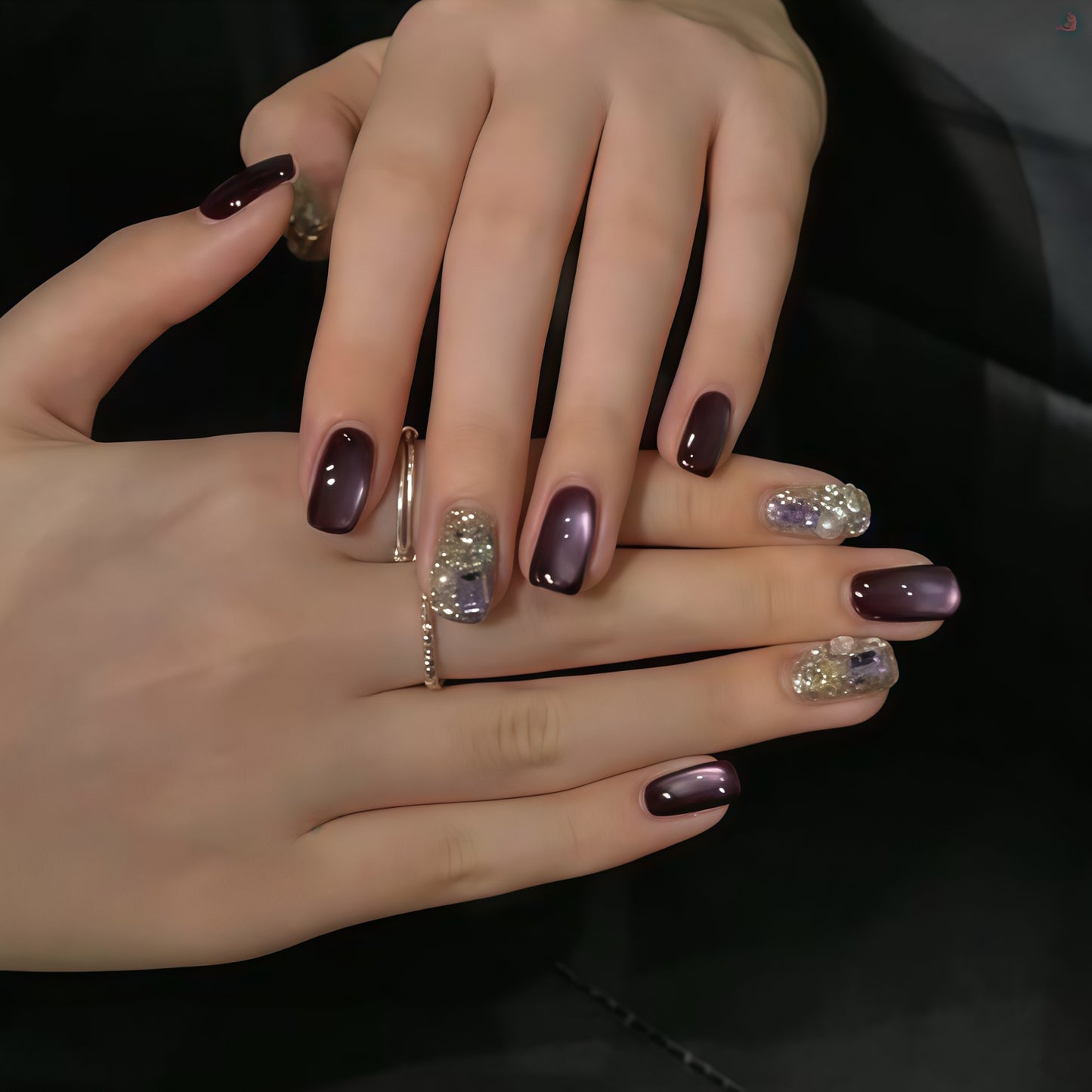Kunstnägel mit Glamourösen Effekten Brehn