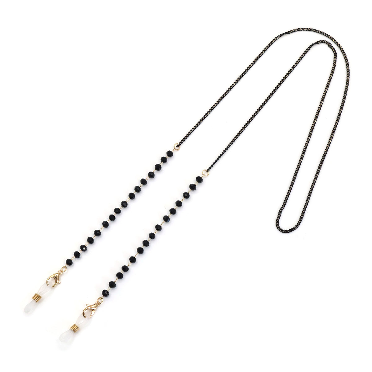 Mehrfarbige Edelstein-Brille Kette Brehn
